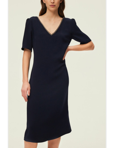 Robe midi décolletée - ELLIE