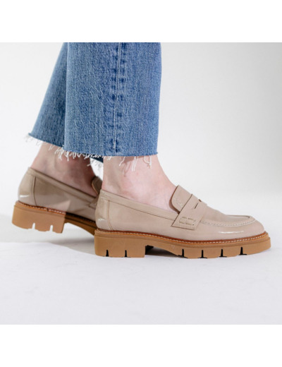 Mocassins Femme Lyna Beige