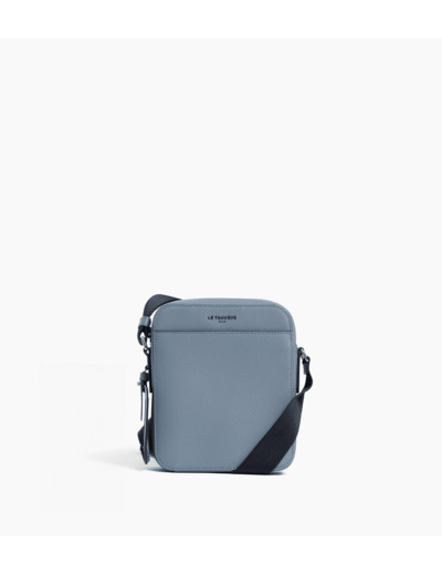 Petite sacoche zippée Emile en cuir signature T