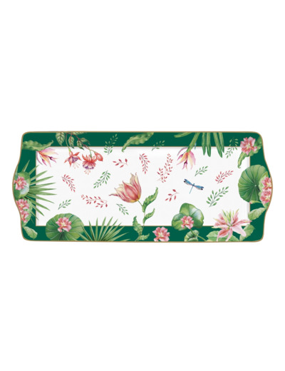 BOTANIC CHIC Cof plat à cake 35x15cm