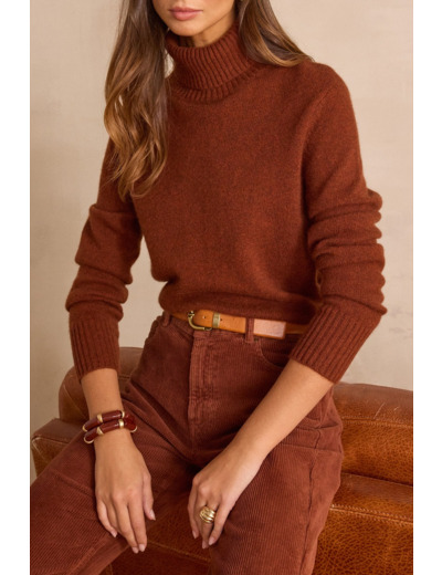 Pull col-roulé unisexe en 100% cachemire - 4 fils SWAN(N)