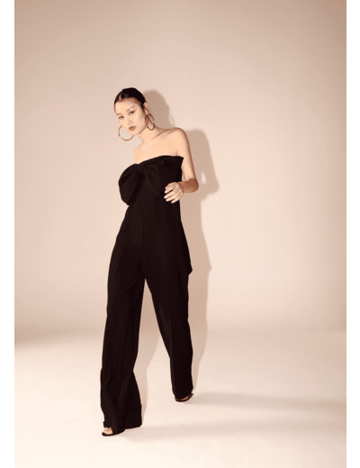 Combinaison Cœur Noir en Polyester