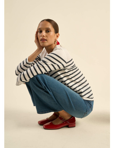 Tee-shirt marinière à manches longues