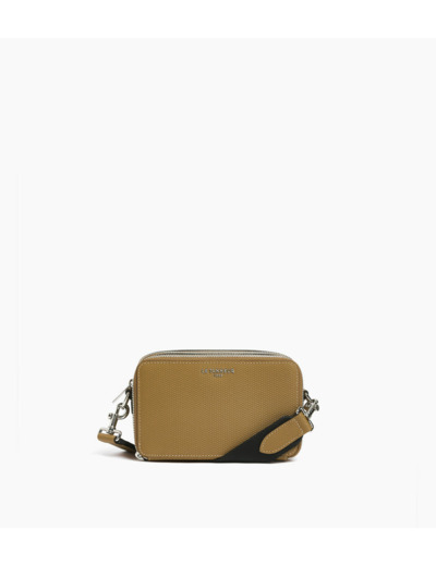 Petite sacoche 2 compartiments Emile en cuir signature T