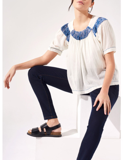 Blouse bleu de prusse