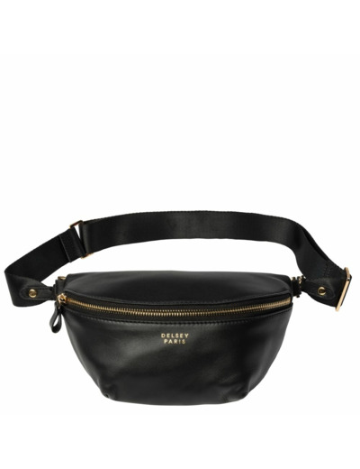 Le cuir lisse sac banane