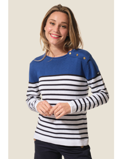 Pull femme avec bloc color Evasion