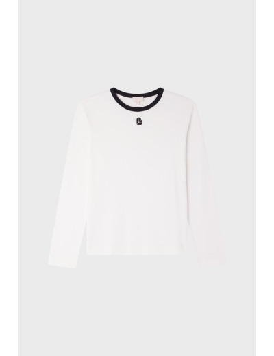 T-shirt manches longues à logo - ANNECLAIRE