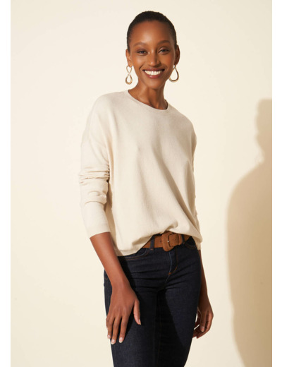 Pull col bateau manches longues