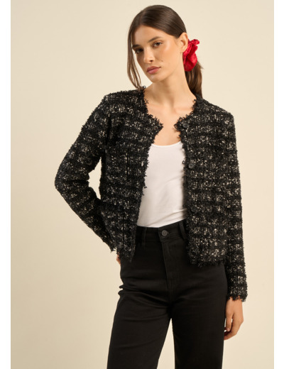 Veste courte en tweed