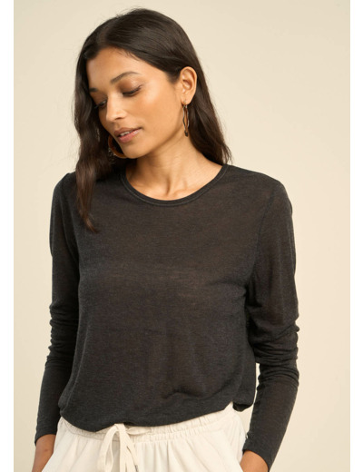 Tee-shirt en voile de laine