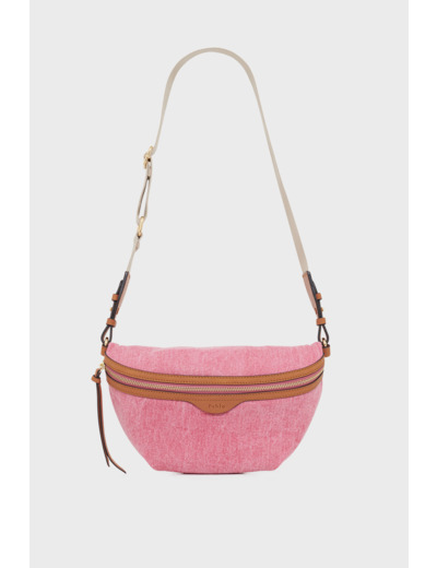 Sac banane en toile et cuir - ABBIE