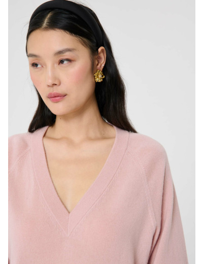 Pull Paz Vieux Rose en Cachemire