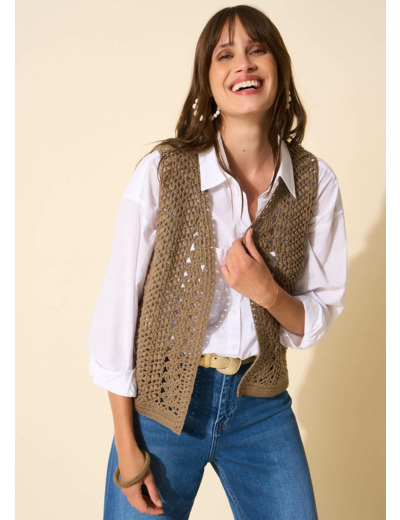 Gilet court sans manches