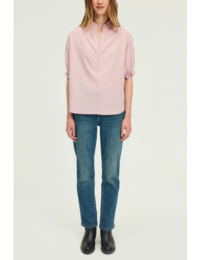 Blouse rayée à manches courtes - ANOUK