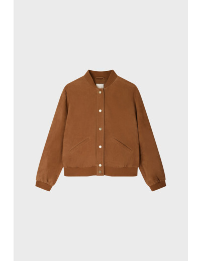 Bomber en chèvre velours - JOSLYNN