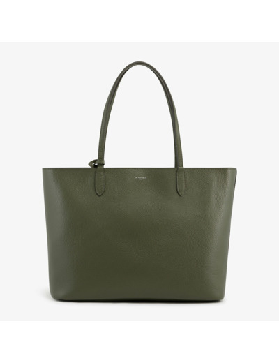 Grand sac cabas Louise en cuir grainé
