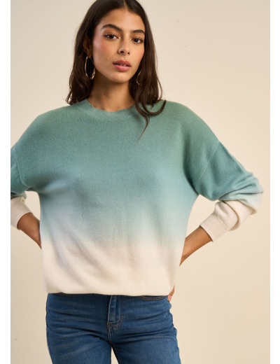 Pull à col rond deep dye