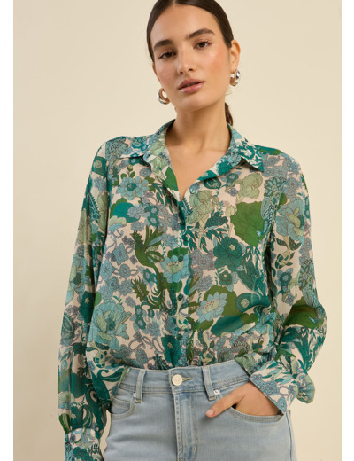 Chemise imprimé fleuri