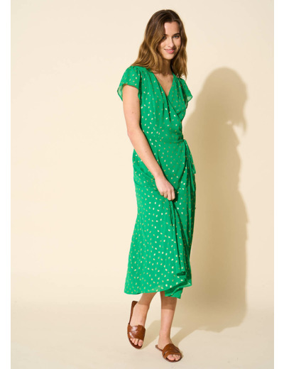 Robe midi cache-coeur