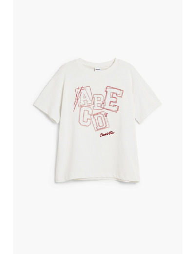 T-Shirt À Manches Courtes En Maille – Fille