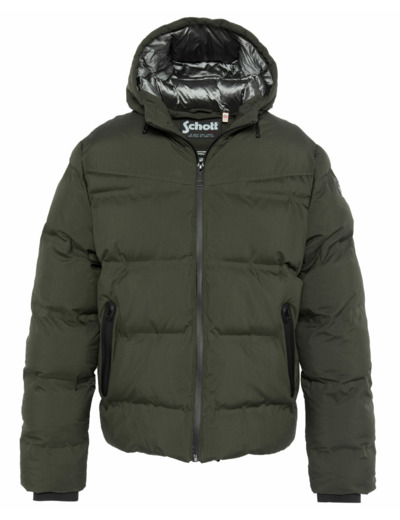 Doudoune à capuche tissu mat INLAND SCHOTT