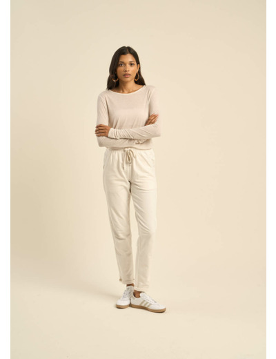 Jogging détails en satin