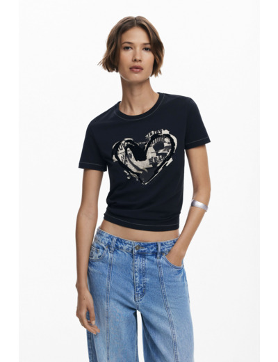 T-Shirt À Manches Courtes En Maille – Femme