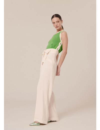 Pantalon Pyla Ecru en Polyester