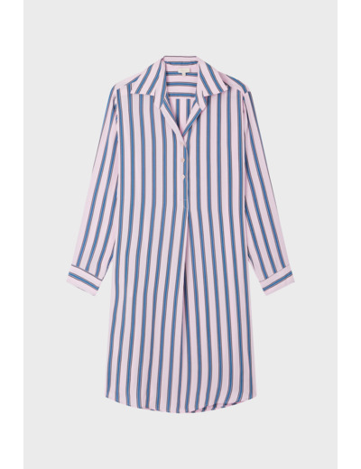 Robe chemise mi-longue à rayures - ENNA