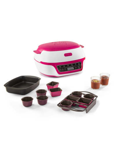 Cake Factory Délices, Machine à gâteaux, 5 prog., 3 moules, écran rétroéclairé