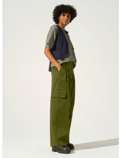 Pantalon large army
