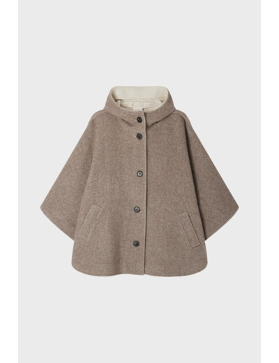 Manteau cape à capuche - LENAIC