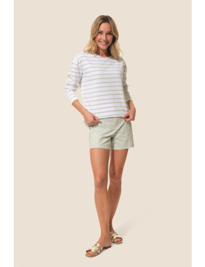 Tee-shirt marinière manches longues Bastienne