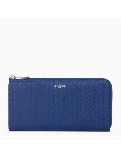 Compagnon zippé Emilie en cuir monogramme