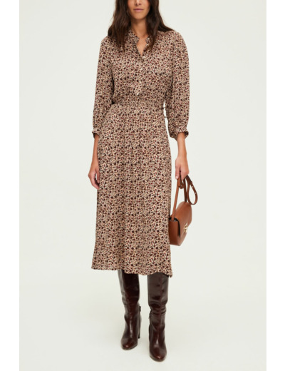 Robe midi à fleurs - SOIZIC