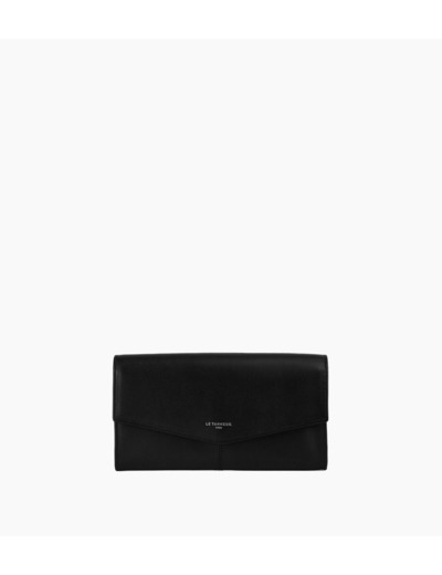 Grand portefeuille Charlotte en cuir lisse