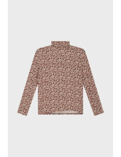 T-shirt imprimé à col roulé - AMELIE
