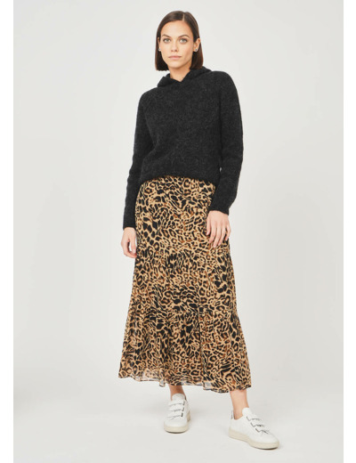 Jupe midi à imprimé