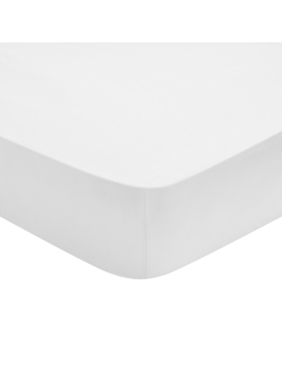 Drap Housse Influence Percale Blanc