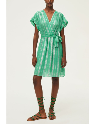 Robe courte cintrée à lurex - ERICA