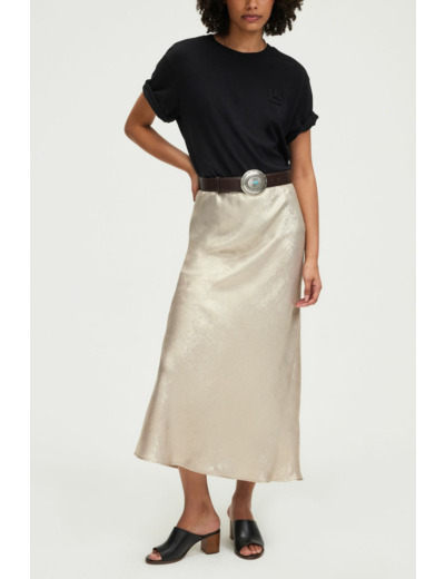 Jupe midi dorée - VIORA