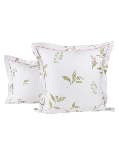 Taie d'oreiller Violette | Satin à motifs | Tradition des Vosges