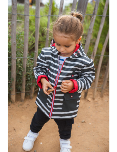 Ciré garçon zippé à capuche Gregoire