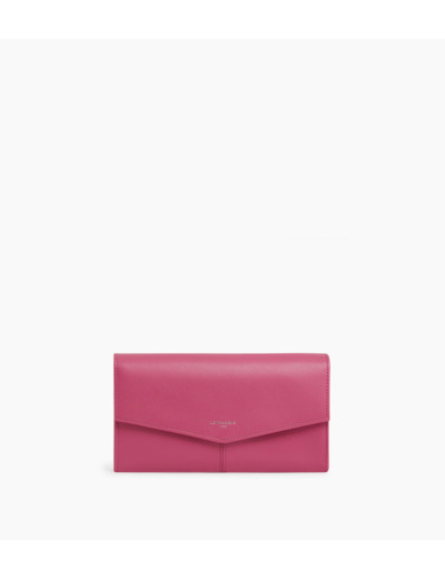 Grand portefeuille Charlotte en cuir lisse