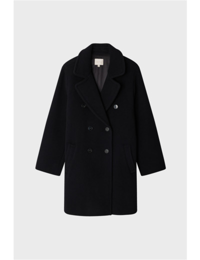 Manteau court en laine vierge mélangée - MAXENCE