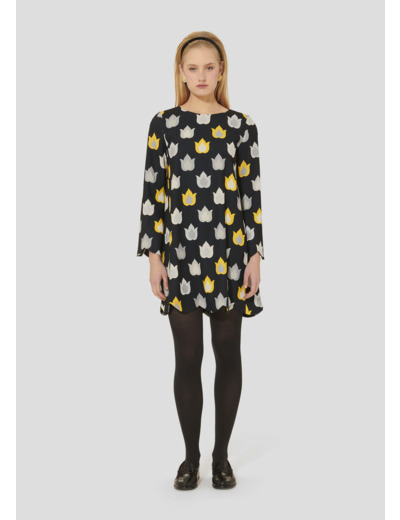 Robe Ruoda Charcoal en Polyester