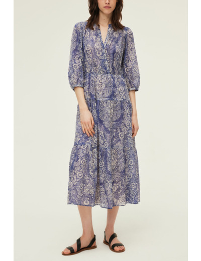 Robe longue en coton fin - ELENNA