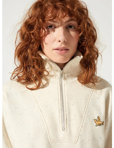 Sweat ecru multico