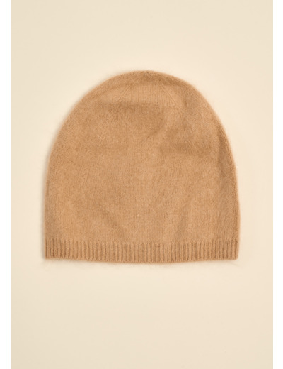 Bonnet en laine et cachemire brossé